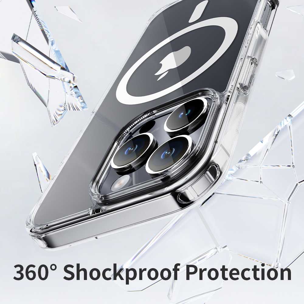 Rock Crystal Series Magnetic dėklas skirtas Apple iPhone 16 Plus skaidrus