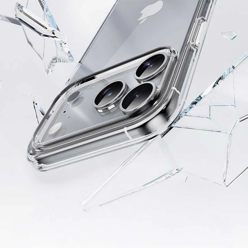 Rock Crystal Shield Series dėklas skirtas iPhone 17 Pro skaidrus