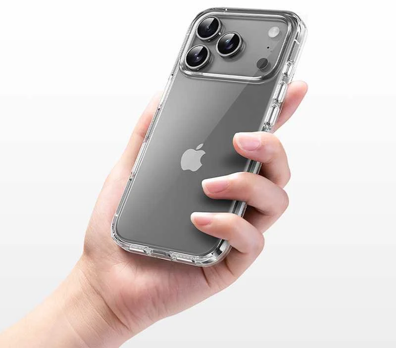 Rock Crystal Shield Series dėklas skirtas iPhone 17 Pro Max skaidrus