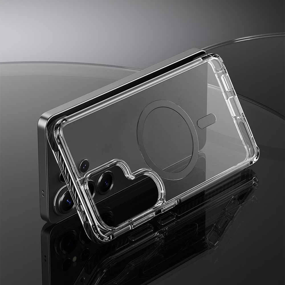 Rock dėklas Crystal Clear Magnetic Series skirtas Samsung Galaxy S26 Ultra skaidrus