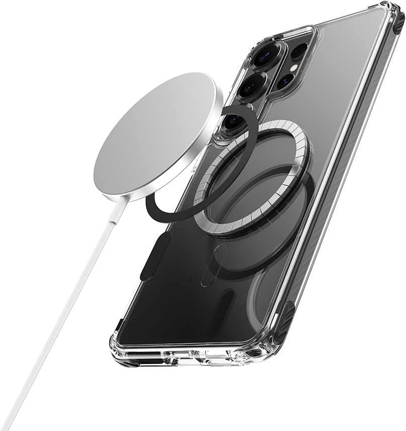 Rock dėklas Crystal Clear Magnetic Series skirtas Samsung Galaxy S26 Ultra skaidrus