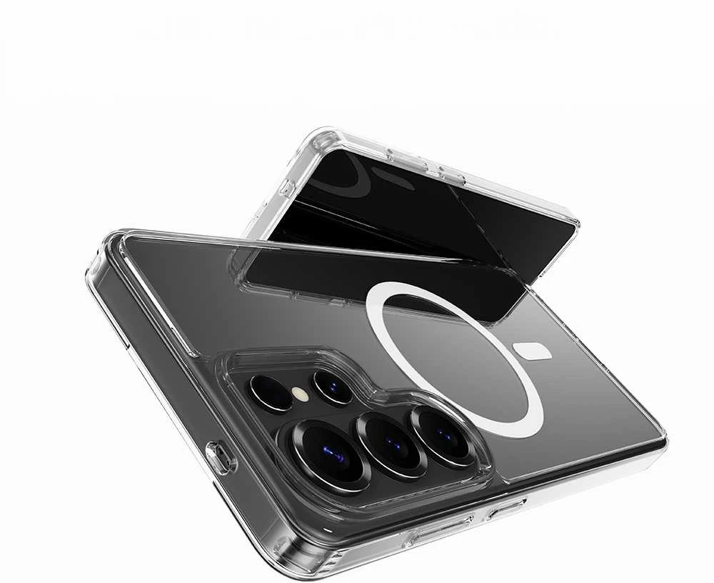 Rock dėklas Crystal Transparent Series Magnetic skirtas Samsung Galaxy S26 Plus skaidrus