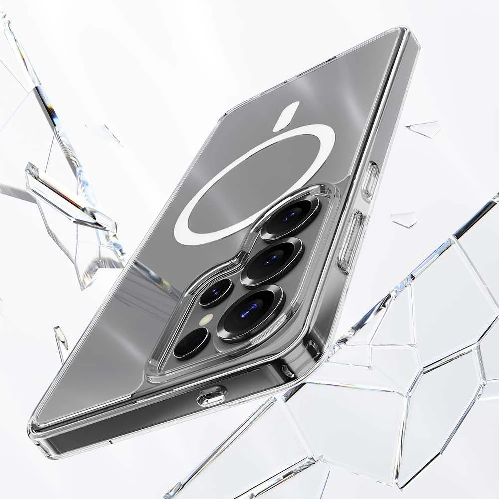 Rock dėklas Crystal Transparent Series Magnetic skirtas Samsung Galaxy S26 Plus skaidrus