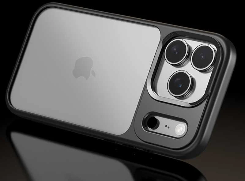 Rock dėklas Guard Lens Protection Series skirtas Apple iPhone 17 skaidrus-juodas