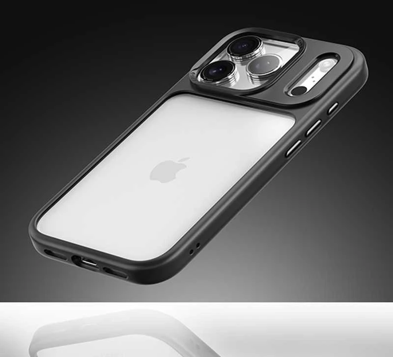 Rock dėklas Guard Lens Protection Series skirtas Apple iPhone 17 skaidrus-juodas