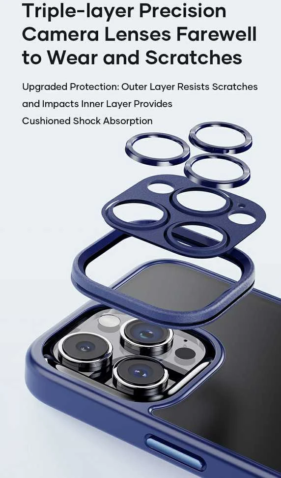 Rock Guard Touch Matte Series dėklas skirtas Apple iPhone 15 Plus baltos spalvos