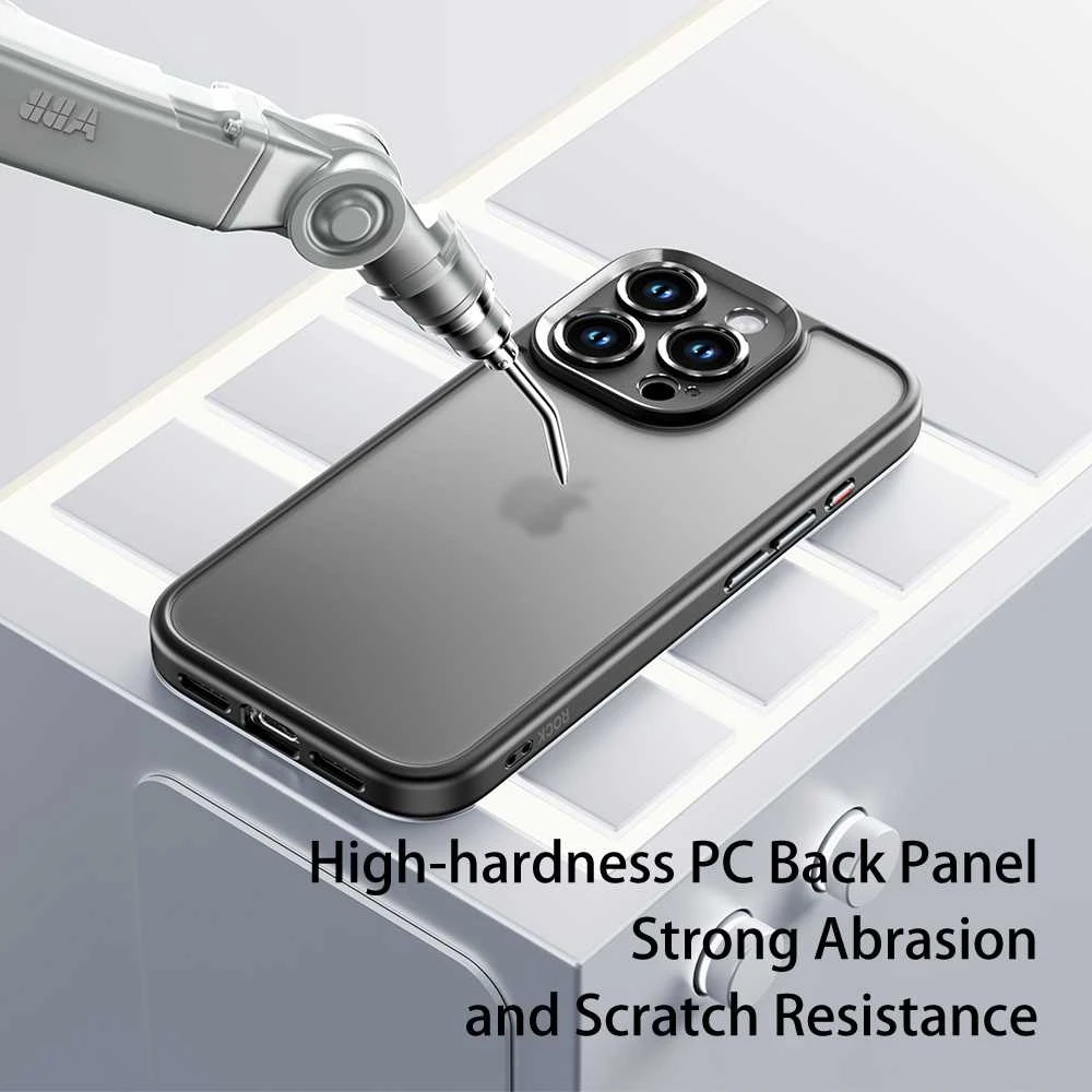 Rock Guard Touch Matte Series dėklas skirtas iPhone 16 Pro Max pilkos spalvos