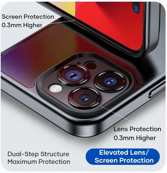 Rock Guard Touch Matte Series dėklas skirtas Apple iPhone 15 Plus baltos spalvos