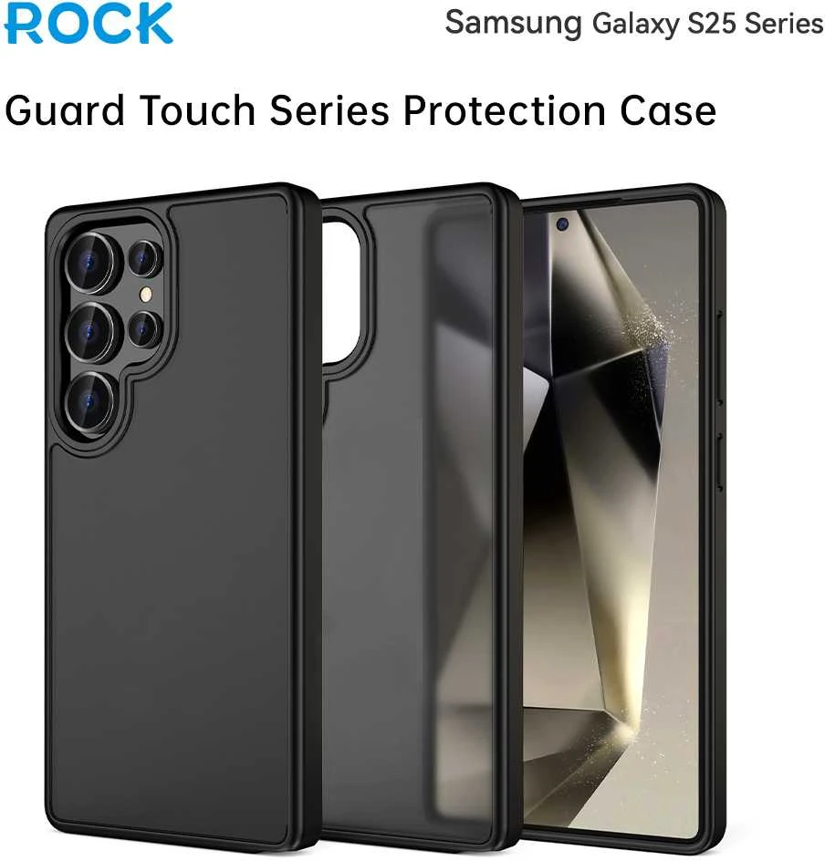 Rock Guard Touch Matte Series dėklas skirtas Samsung Galaxy S25 pilkos spalvos