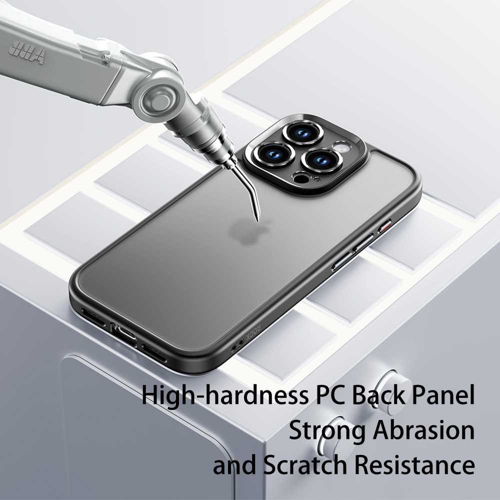 Rock Guard Touch Matte Series dėklas skirtas iPhone 16 pilkos spalvos