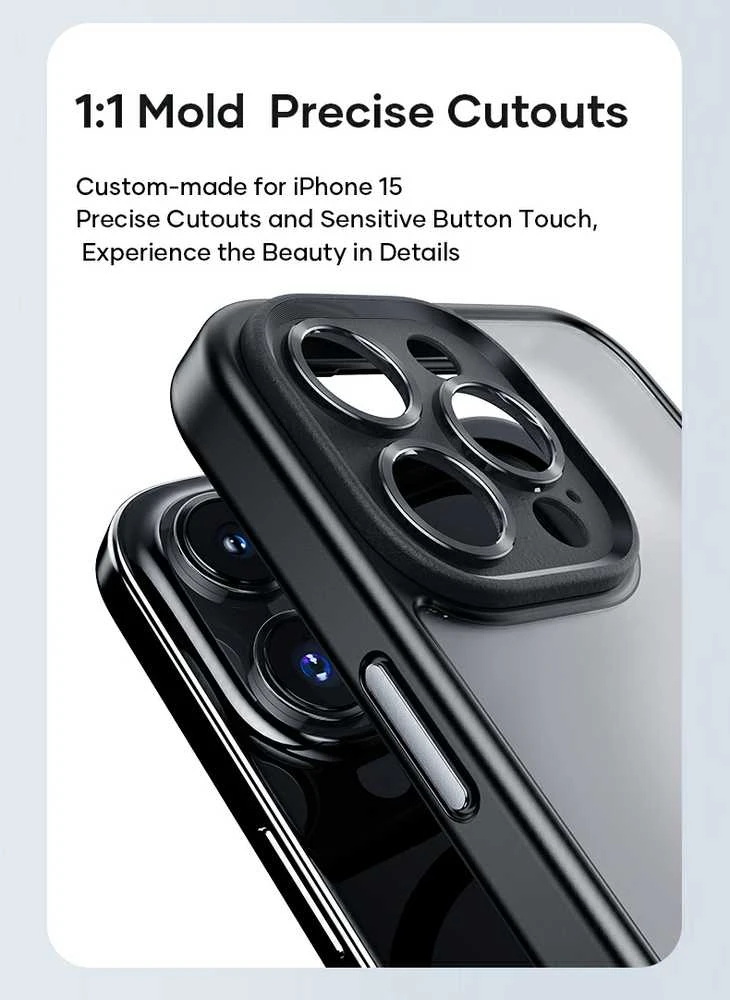 Rock Guard Touch Matte Series dėklas skirtas Apple iPhone 15 Plus baltos spalvos