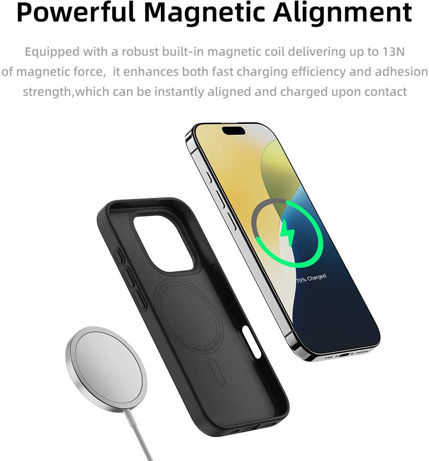 Rock Ultra Thin Aramid Fiber Kevlar 600D dėklas skirtas Apple iPhone 16 Pro juodos spalvos