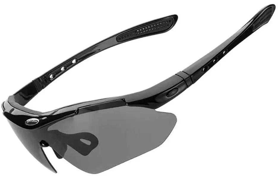 Rockbros 10143 photochromic UV400 dviratininko akiniai – juodos spalvos