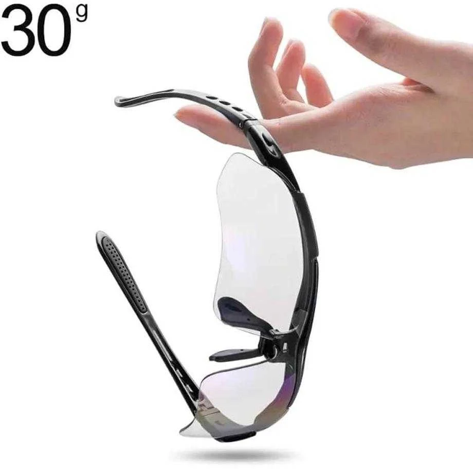 Rockbros 10143 photochromic UV400 dviratininko akiniai – juodos spalvos