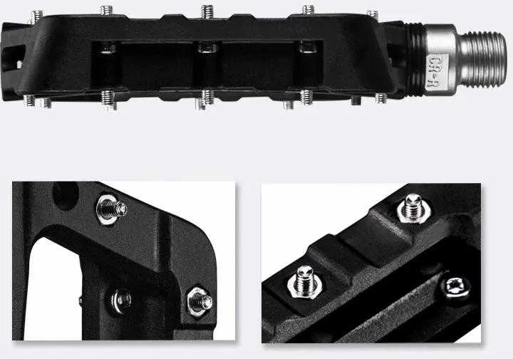 Rockbros 2017-12CBK Nylon Bicycle Pedal Set – juodos spalvos