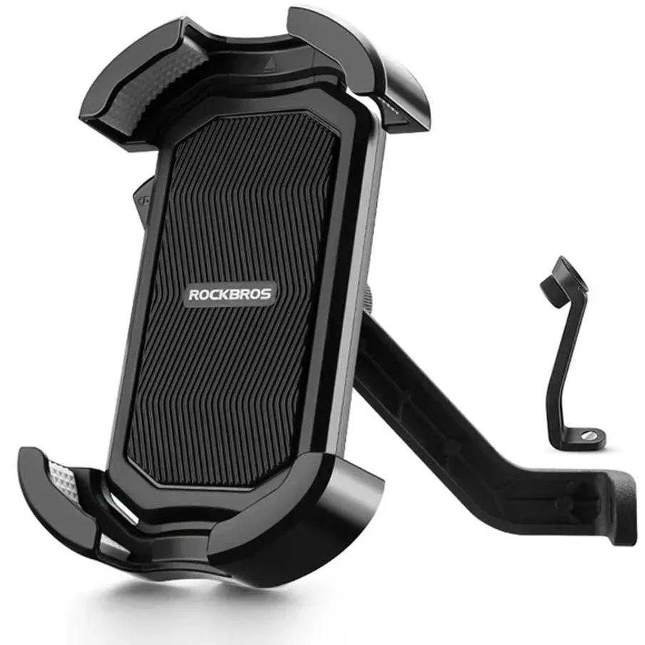Rockbros 25210032005 Motociklo telefono laikiklis veidrodėliui – Juodas