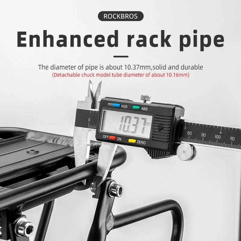Rockbros 33210004001 bicycle rack with shelf – juodos spalvos
