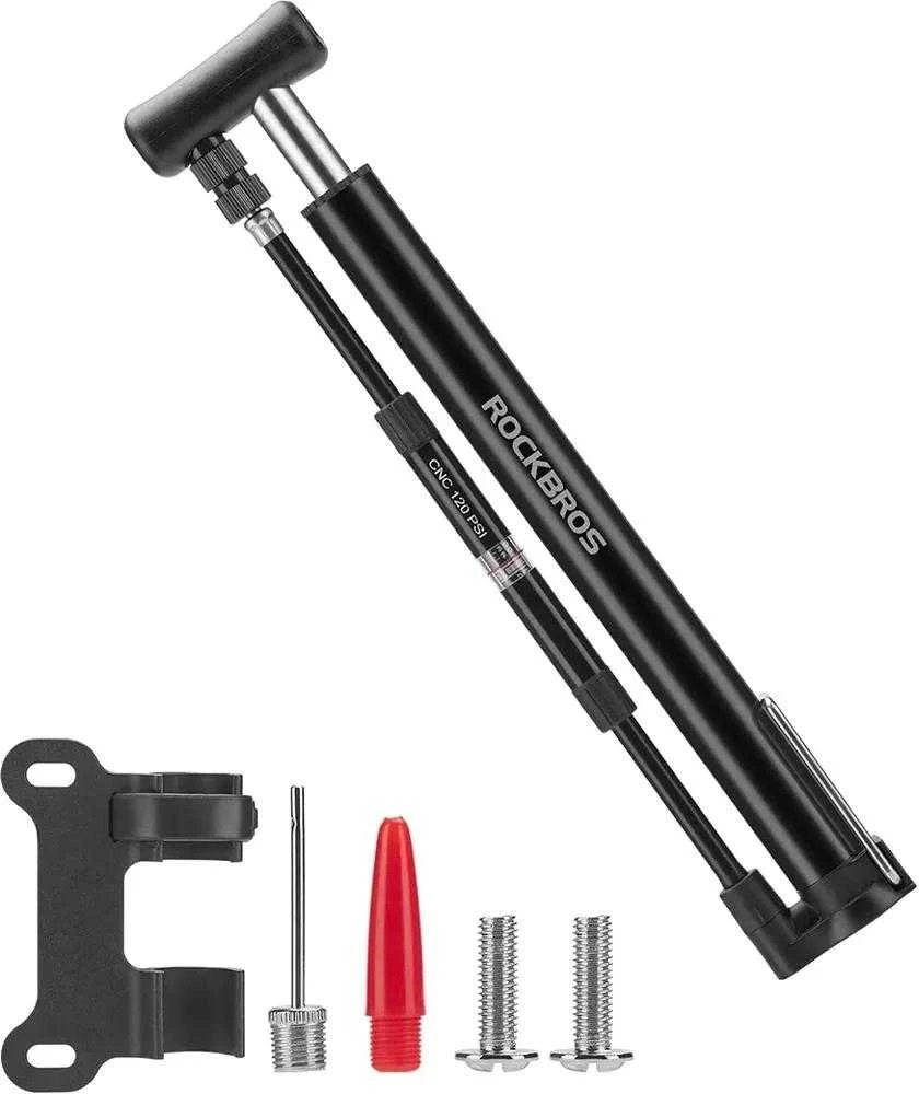 Rockbros 42322821001 floor bicycle pompa – juodos spalvos