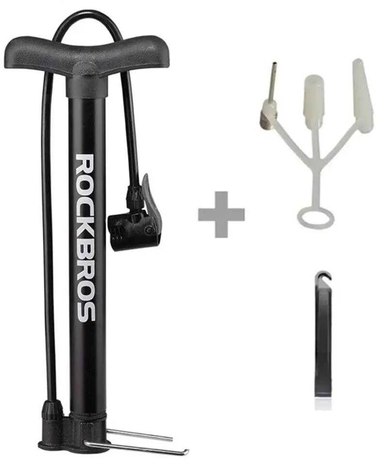 Rockbros A320 floor bicycle pompa – juodos spalvos