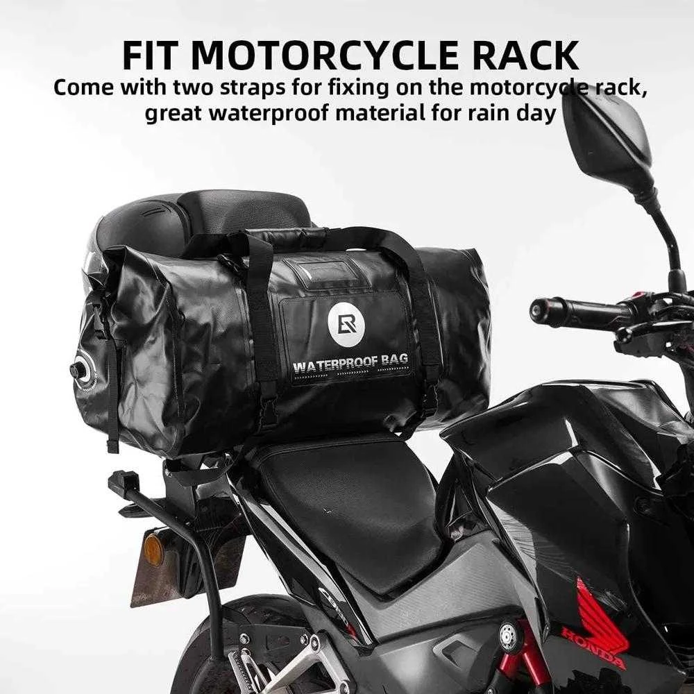 Rockbros AS-005BK waterproof motorcycle bag – juodos spalvos