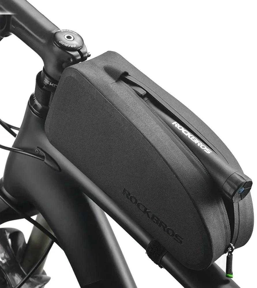 Rockbros AS-019-1 bicycle frame bag waterproof 1.6 l – juodos spalvos