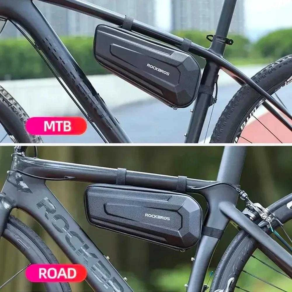 Rockbros B67 waterproof frame bike bag – juodos spalvos
