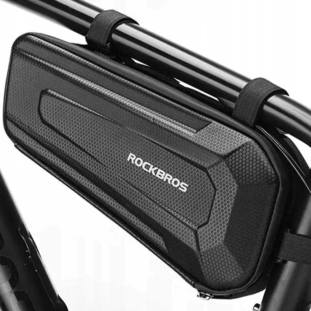 Rockbros B67 waterproof frame bike bag – juodos spalvos