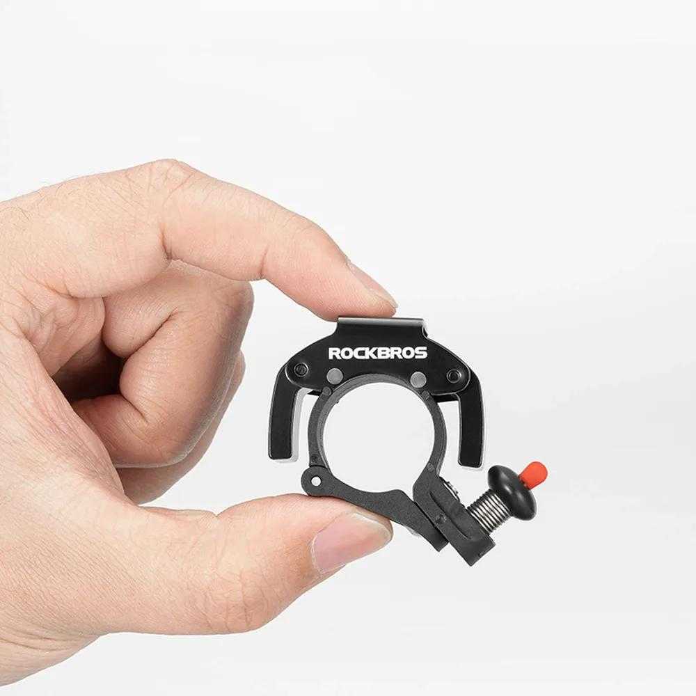 Rockbros bicycle bell 34210006001 shape C – juodos spalvos
