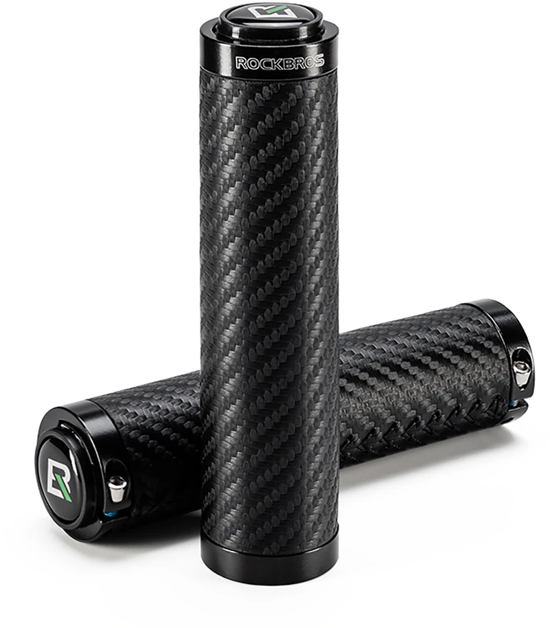 Rockbros Bike Grips Twisted Straight Anti-Slip Grips – Juodas