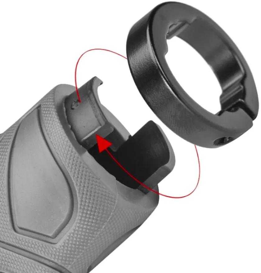 Rockbros BT1802GR bicycle grips – pilkos spalvos