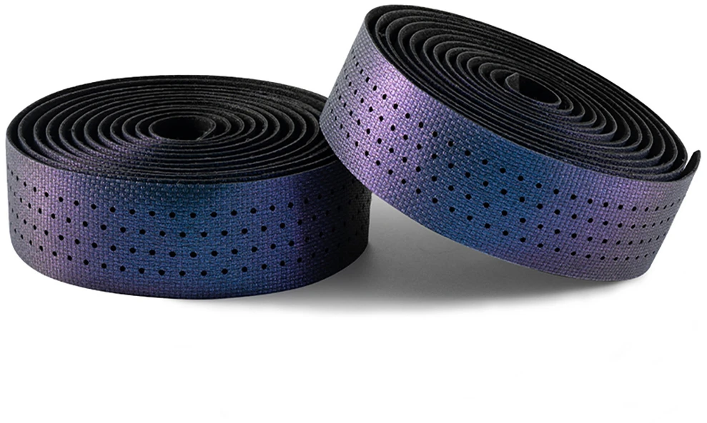 Rockbros vairo juosta, perforuotas silikonas su chameleono efektu – violetinė