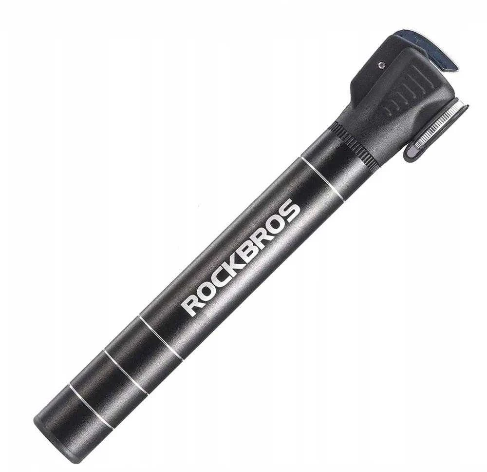 Rockbros JG-1040B bicycle pompa small – juodos spalvos