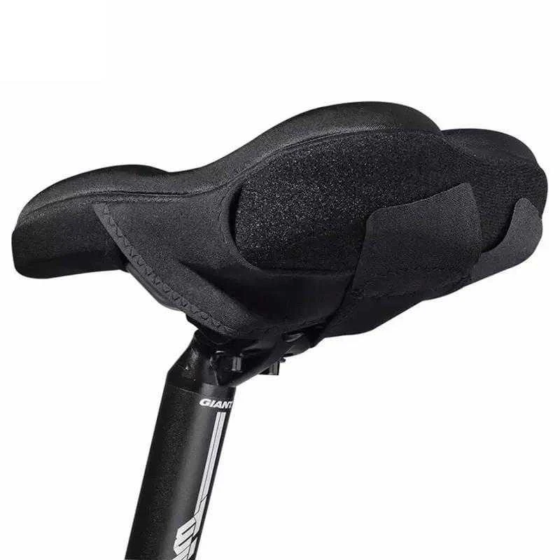 Rockbros LF047-B silicone gel bicycle seat cover dydis L – juodos spalvos