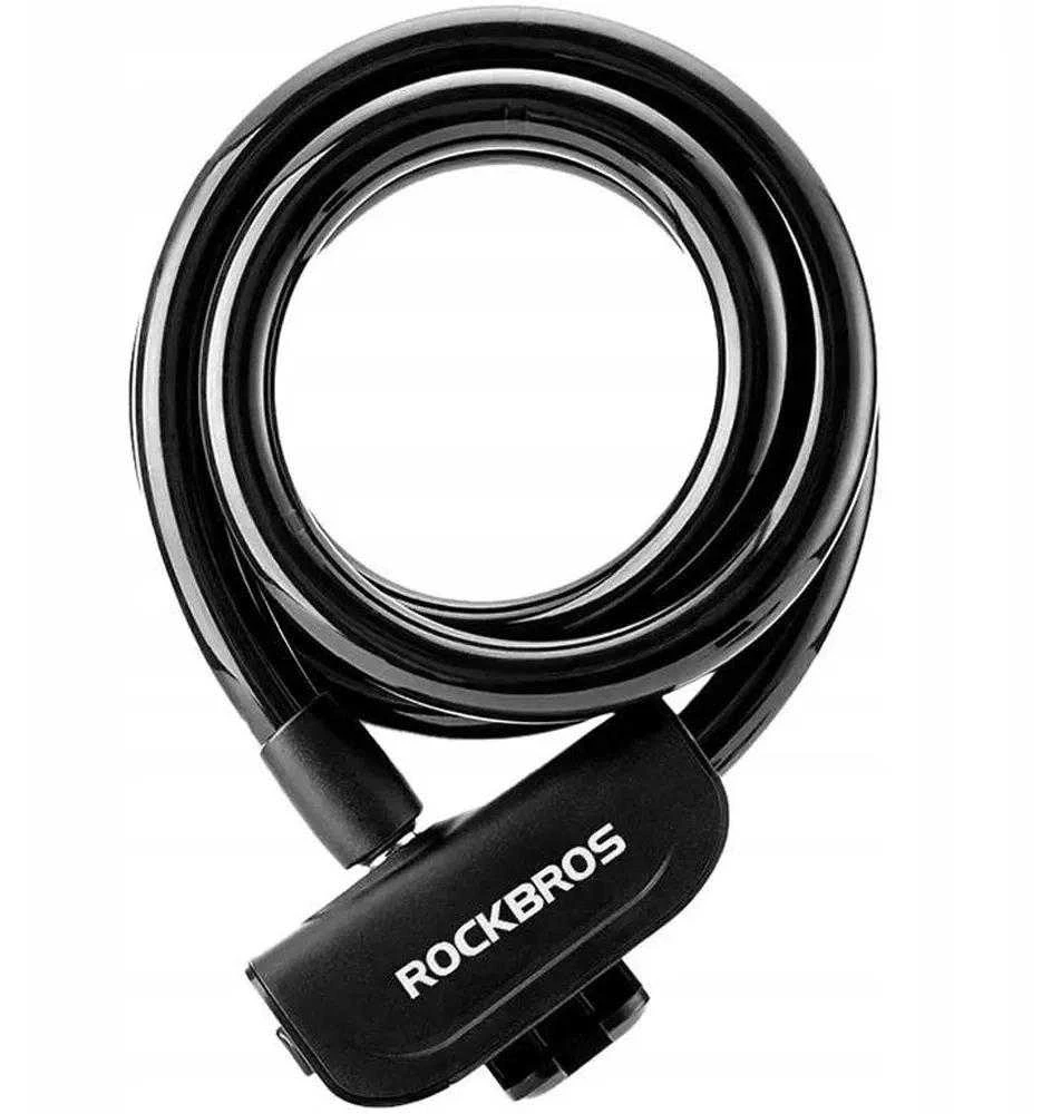 Rockbros RKS515-BK dviračio spyna su 1,1 m raktu – juodos spalvos