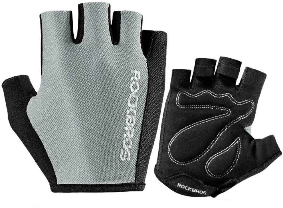 Rockbros S099GR cycling pirštinės, dydis M – pilka