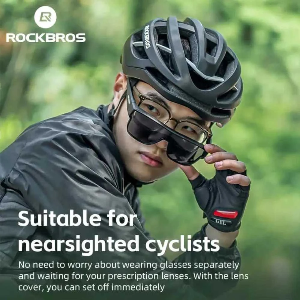 Rockbros SP304 polarizing dviratininko akiniai – pilkos spalvos