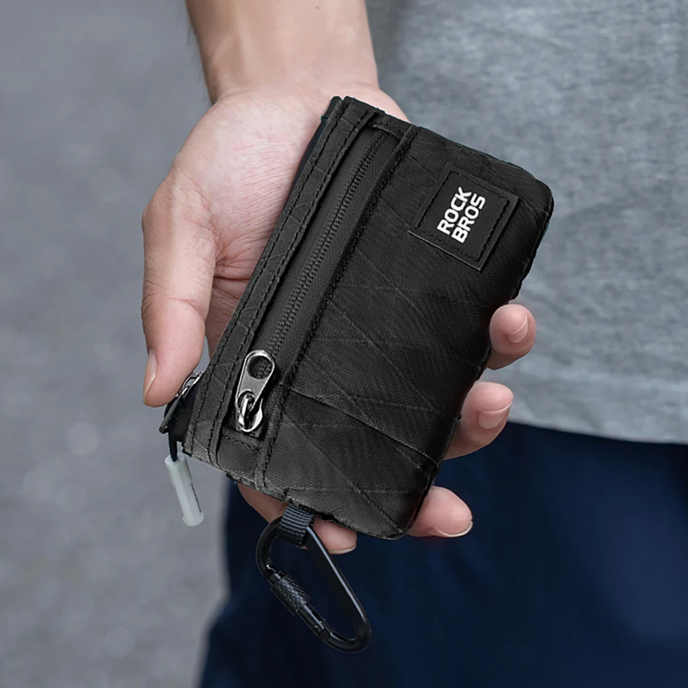 Rockbros Travel Wallet with Carabiner – juodos spalvos