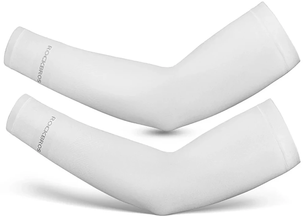 Rockbros XT9002W dviratininko rankovės – baltos (2 vnt.)