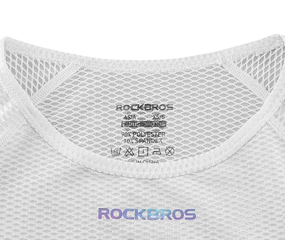 „Rockbros YDBX001“ moteriški greitai džiūstantys berankoviai dviratininko marškinėliai M/L - Baltas