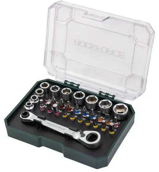 Rockforce Wmc ROCKFORCE ANTGALIŲ IR GALVUČIŲ RINKINYS 31 vnt. 1/4″