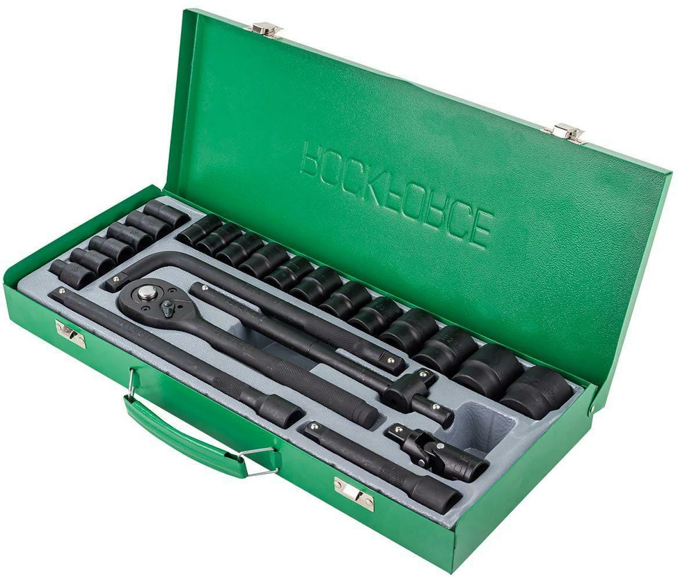 Rockforce Wmc ROCKFORCE SMŪGINIŲ GALVUČIŲ RINKINYS 24 vnt. 1/2″ 6-KAMPĖS (8-32 mm)