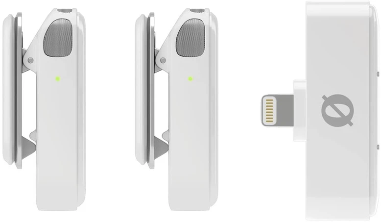 „Rode Wireless Micro“ („Lightning“, „Baltas“)