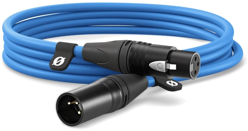 Rode RØDE XLR3M-B garso kabelis 3 m XLR Mėlyna