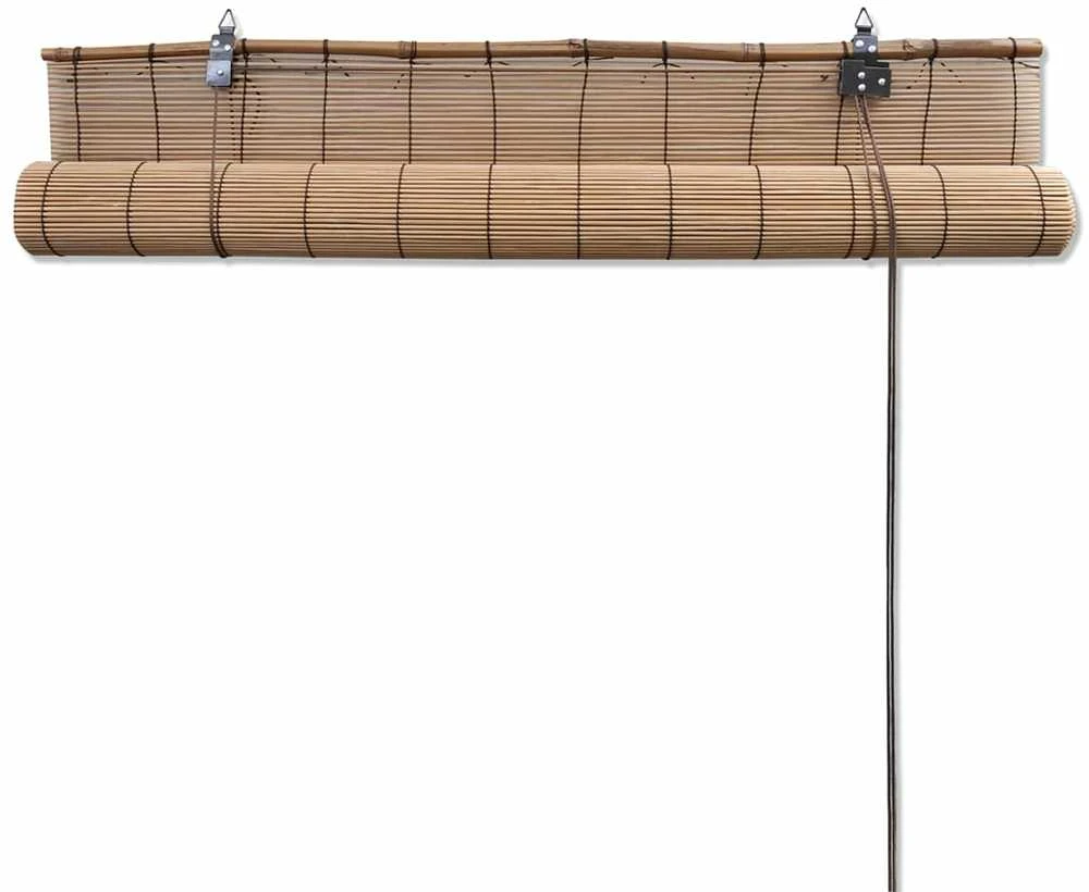 Roletas, rudos spalvos, 150x220cm, bambukas