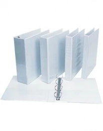 Žiedinis segtuvas Panta Plast, A4, 70 mm, 4 D formos žiedai, baltas