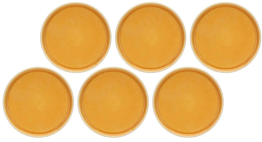 Rose&Tulipani ROP Arpeggio Set 6 salad plates 21 cm, oranžinis
