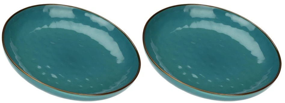 Rose&Tulipani ROP Set of 2 Concerto Ottanio Round Bowls – Mėlyna-Žalias, 30 cm