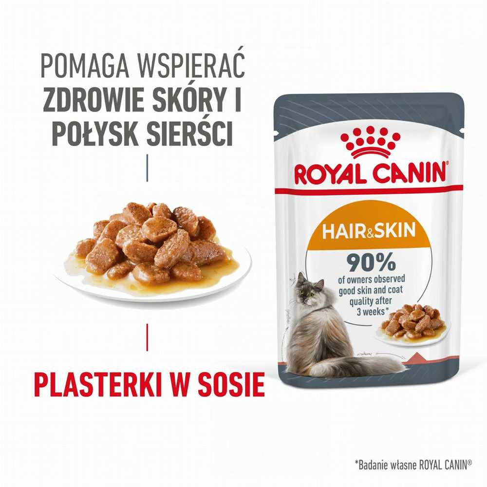 Royal Canin FCN Cat plaukų ir odos priežiūros padažas 12x85g