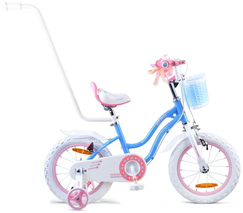 RoyalBaby STAR GIRL mergaitiškas dviratis 14 colių mėlynas RB14G-1