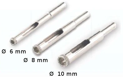 Grąžtas RUBI KORONA EASY GRES Z NASYPEM DIAMENTOWYM 6,5mm